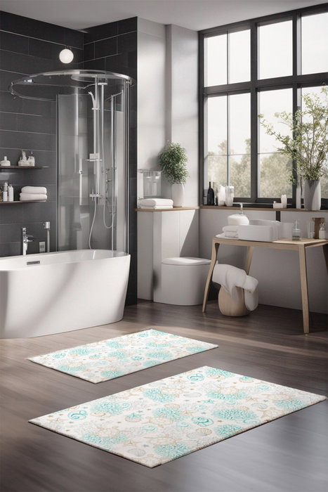 Mijölnir Juego de alfombrillas de baño CT-5237 de 2 piezas Mijölnir Juego de alfombrillas de baño CT-5237 de 2 piezas